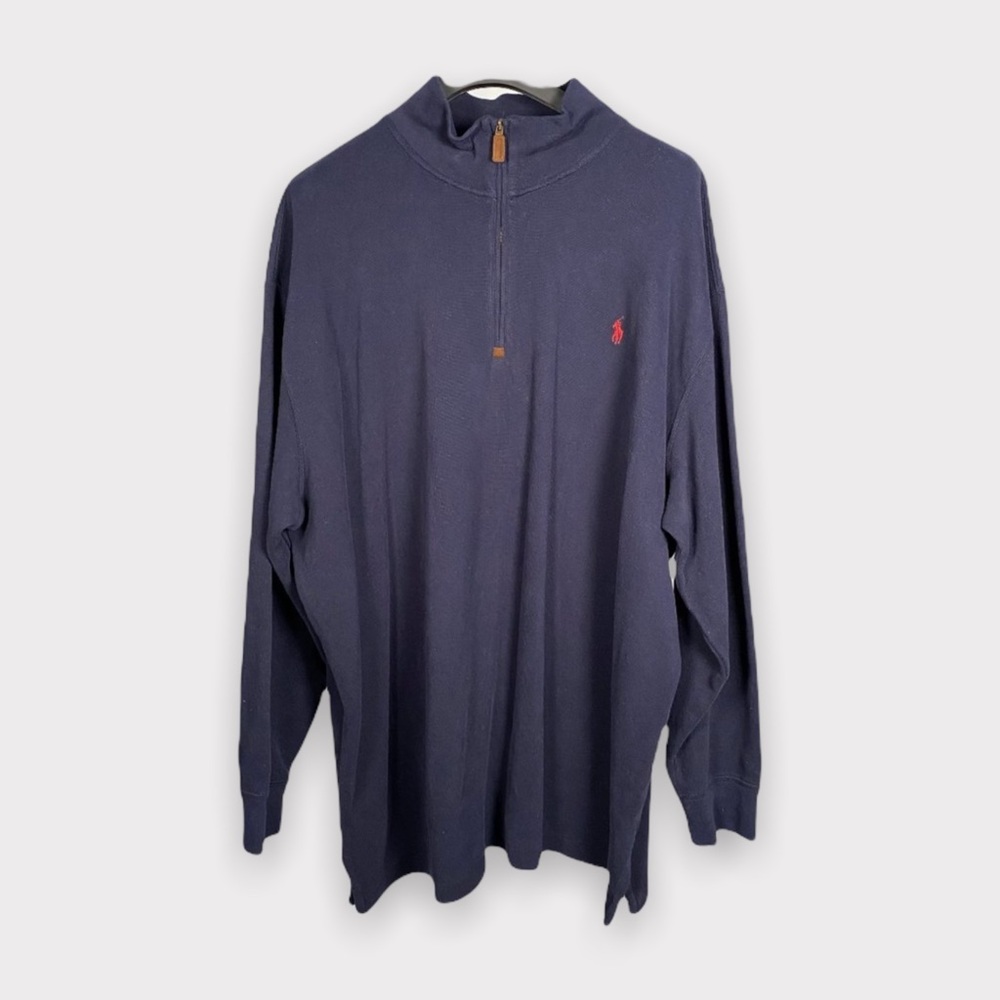Men's Polo by Ralph Lauren 1/4 Zip Sweater (3XB)